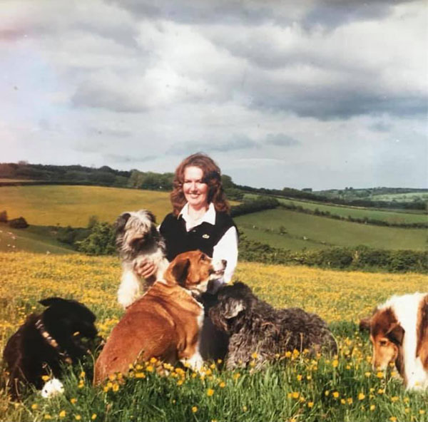 Bobbie and her dogs Bobbie and her dogs